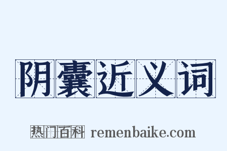 阴囊近义词是什么意思的图片